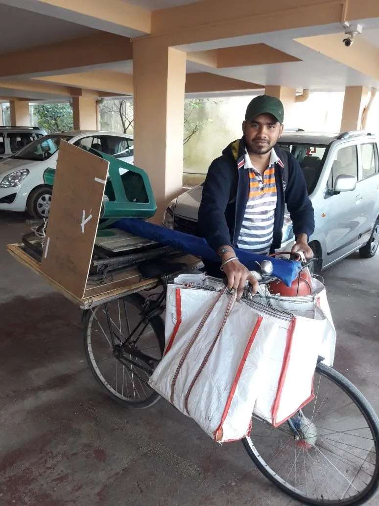 #FreeChaiSewa - the delivery cycle loaded and ready in the early days