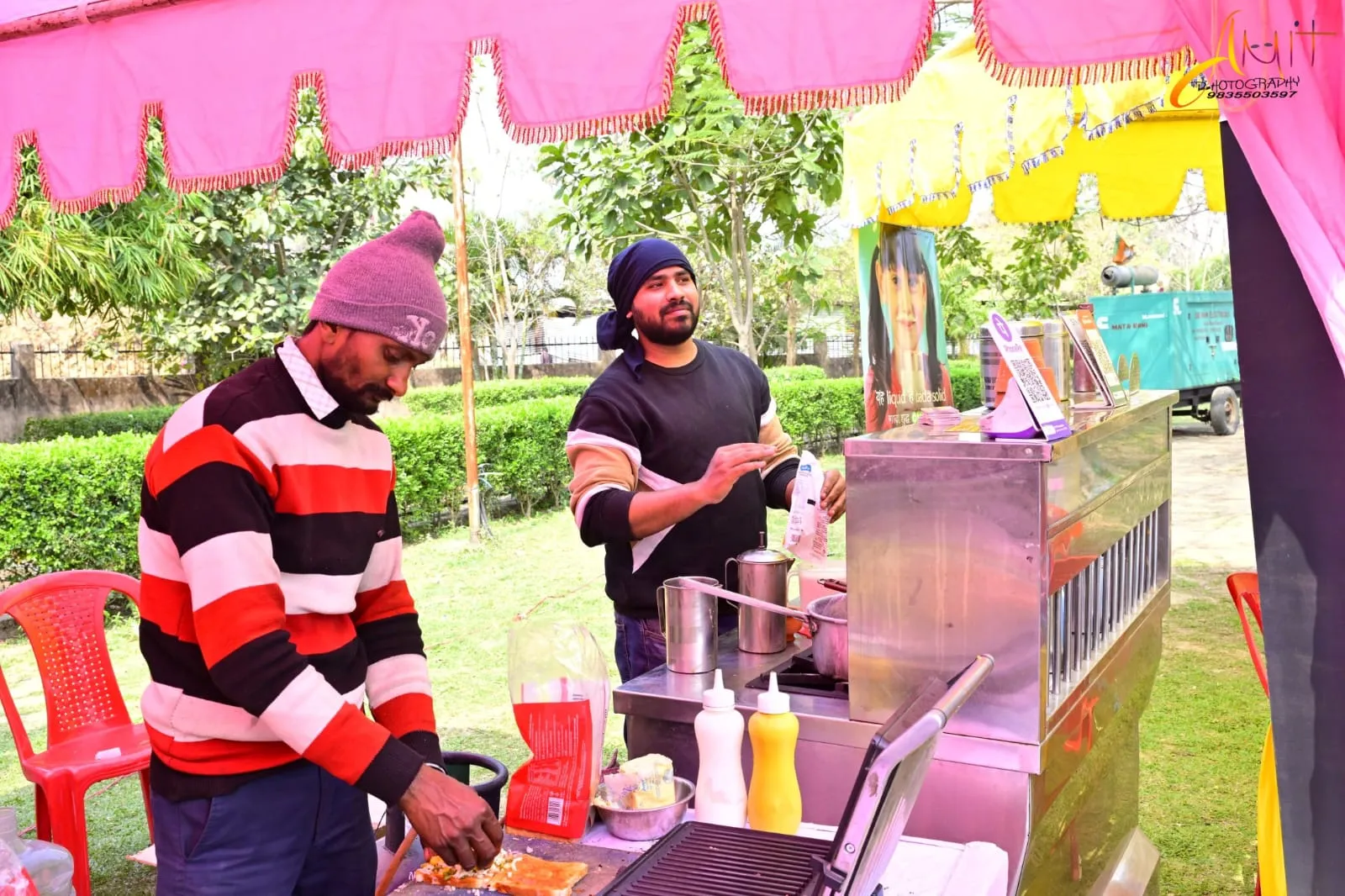 Punjabi theme chai counter by The Local Chai