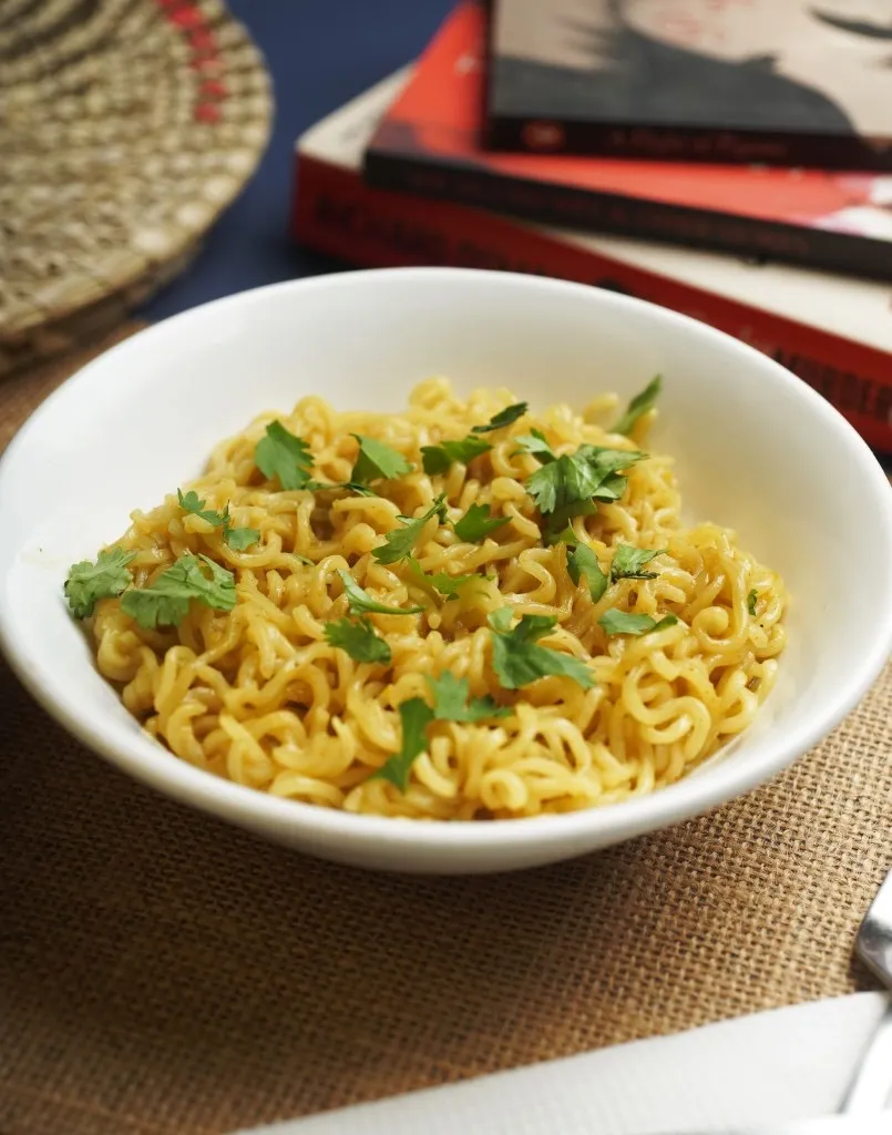 A steaming bowl of masala Maggi